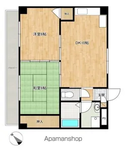 見口マンション【3階】の間取り