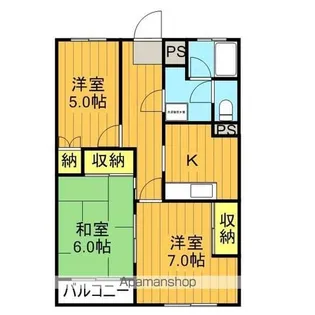 朝日ハイツ【34号室】の間取り