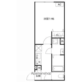 MQUARTO本千葉【1階】の間取り