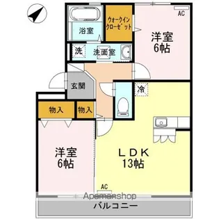 リビングタウン浜坂【3階】の間取り