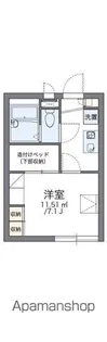 レオパレスMAY21石橋【104号室】の間取り