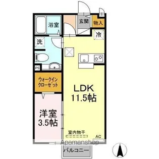 ローズハウス【1階】の間取り