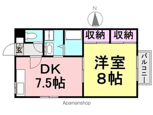 メゾンVIVIO【202号室】の間取り