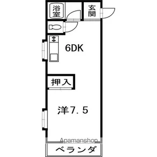 コーポまき【M21号室】の間取り