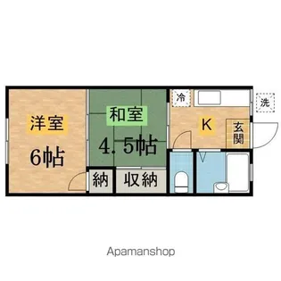 シャンテツバサ【1階】の間取り