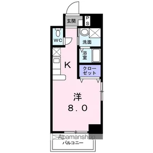 ワンダフルパレスNI【8階】の間取り