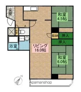 アビタマルフク【4階】の間取り