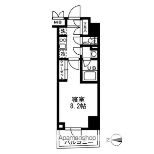 レジディア亀戸【5階】の間取り