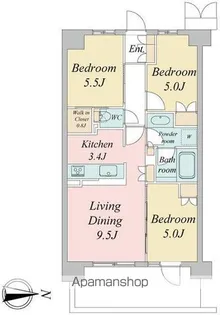 トラープランド蒼麗館【6階】の間取り