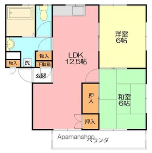 新倉ハイツA【1階】の間取り