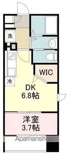 シェルグランデ鉄砲町東【14階】の間取り