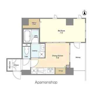 グランカーサ王子Ⅲ【3階】の間取り
