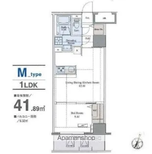 ラグゼナ平和台【5階】の間取り