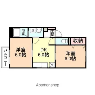 ベルいわせ野【1階】の間取り