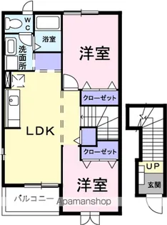 パレドール【2階】の間取り