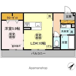 グラシアおおたかの森【3階】の間取り