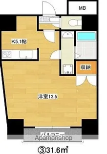 グランエクラ今宮戎【9階】の間取り