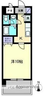 CITY SPIRE東石井【508号室】の間取り