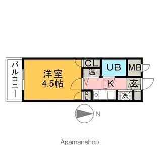 FAN六本松(G−ONE六本松)【602号室】の間取り