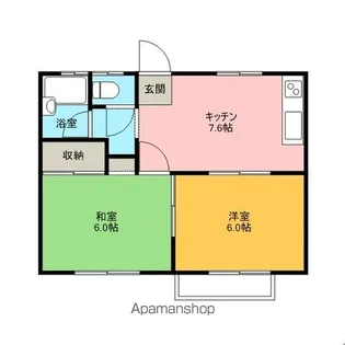 レジデンス森【1階】の間取り