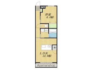 アリビオグランデ木田【103号室】の間取り