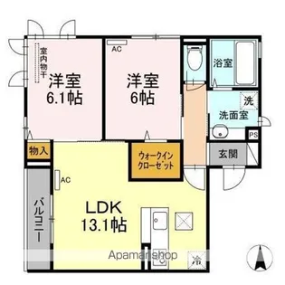 レジデンスSUMIHOU【1階】の間取り