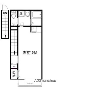 アリュール八本松【201号室】の間取り