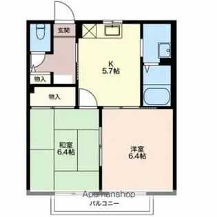 城の里A【2階】の間取り
