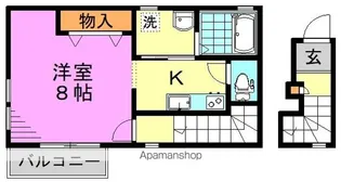 シャンブル【2階】の間取り