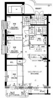 ヴェル・エコール大浜【206号室】の間取り