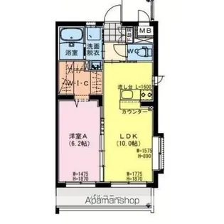 REVEL吉村【303号室】の間取り
