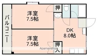 レジデンス津田【1階】の間取り