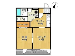 パラッゾ⑥【407号室】の間取り