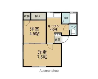 エスポワール【106号室】の間取り