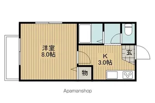ドミール桜ヶ丘【203号室】の間取り