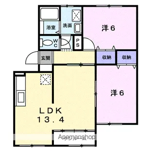 フォレスト・ヴィラB【2階】の間取り