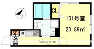 CFジオーレ川崎アネックス【1階】の間取り