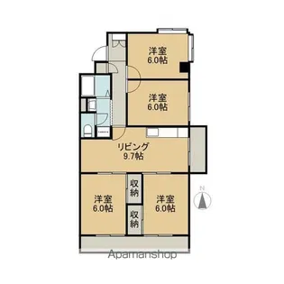 大恵第3マンション【601号室】の間取り