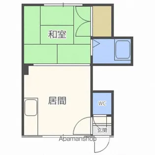 コスモ麻生【1階】の間取り