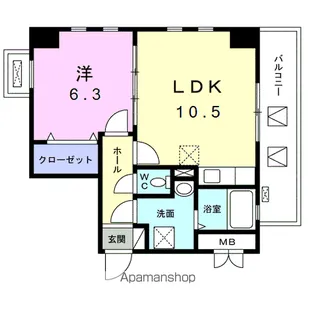 グランカーサ【2階】の間取り