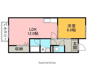 サープラス原田【102号室】の間取り