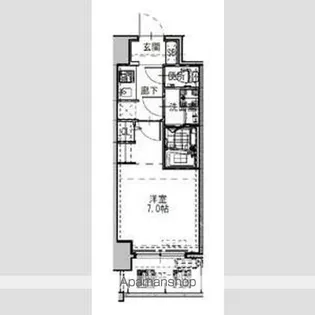 S-RESIDENCEドーム前千代崎【2階】の間取り
