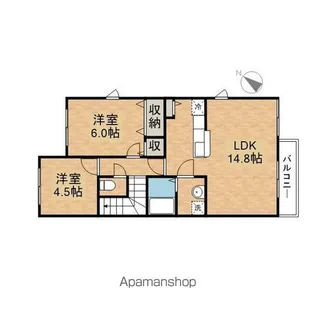 サンクリエート本綾野【201号室】の間取り