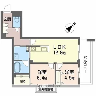 フィグ古江東町【3階】の間取り