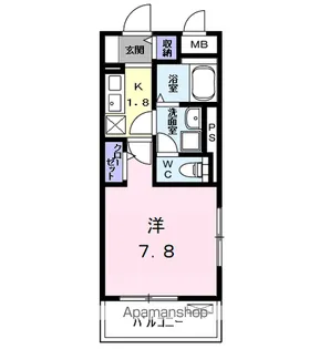 ハーモニーハイツ高畑【4階】の間取り