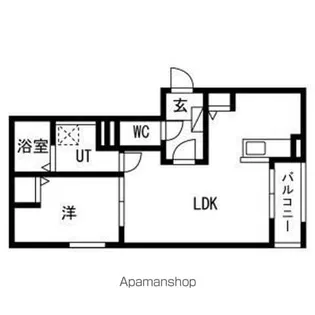 LA VITA COMODO SAPPORO 「ラ ヴィータ コ【3階】の間取り
