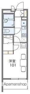 レオパレスレオン米山【1階】の間取り