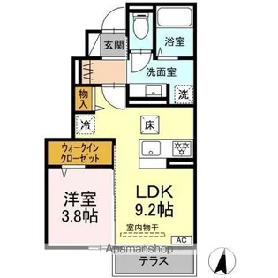 ベルファイン【1階】の間取り
