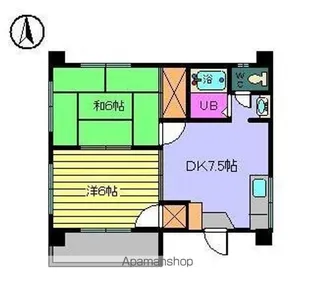 エステー立花【3階】の間取り