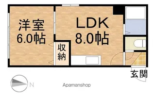 フォースⅡ【405号室】の間取り